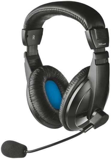 TRUST Cuffie a padiglione per PC Trust Quasar cablato nero